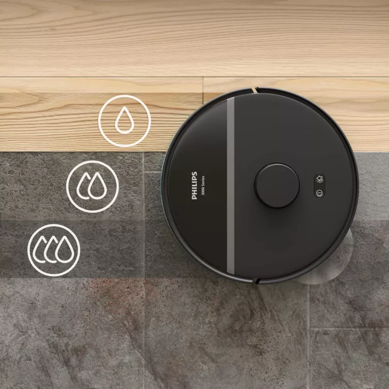 Philips 3000 Series HomeRun Aqua XU3000/01 Robotinis dulkių siurblys su šluostymo funkcija