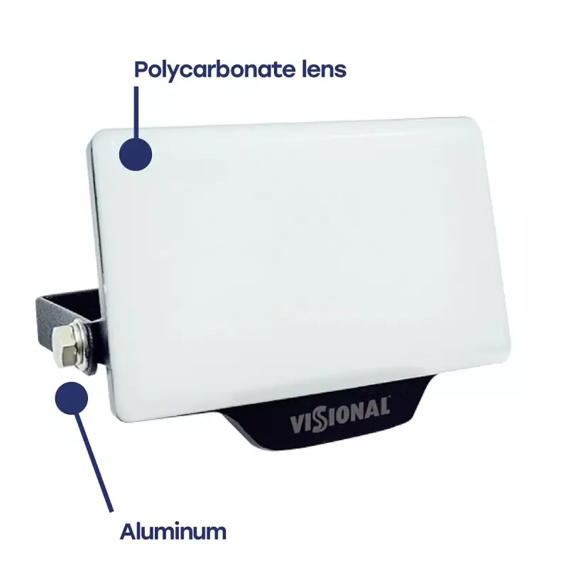 LED sieninis šviestuvas VISIONAL VS122-10W-40K — 10 W, 1100 lm, 4000 K išorės/fasadų apšvietimui