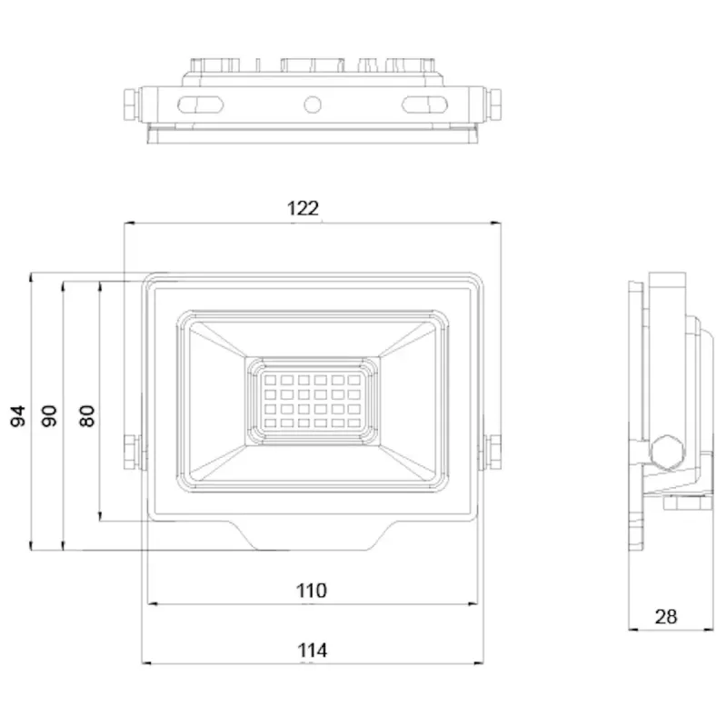 Lauko LED prožektorius OLLO VS121C-20W-RGB 20W 1900lm RGB