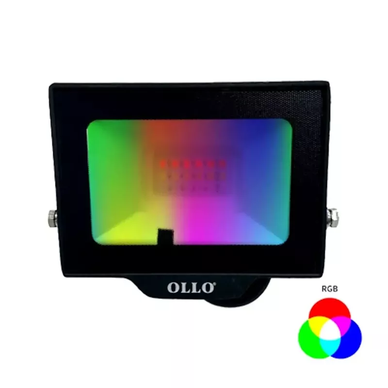 Lauko LED prožektorius OLLO VS121C-20W-RGB 20W 1900lm RGB