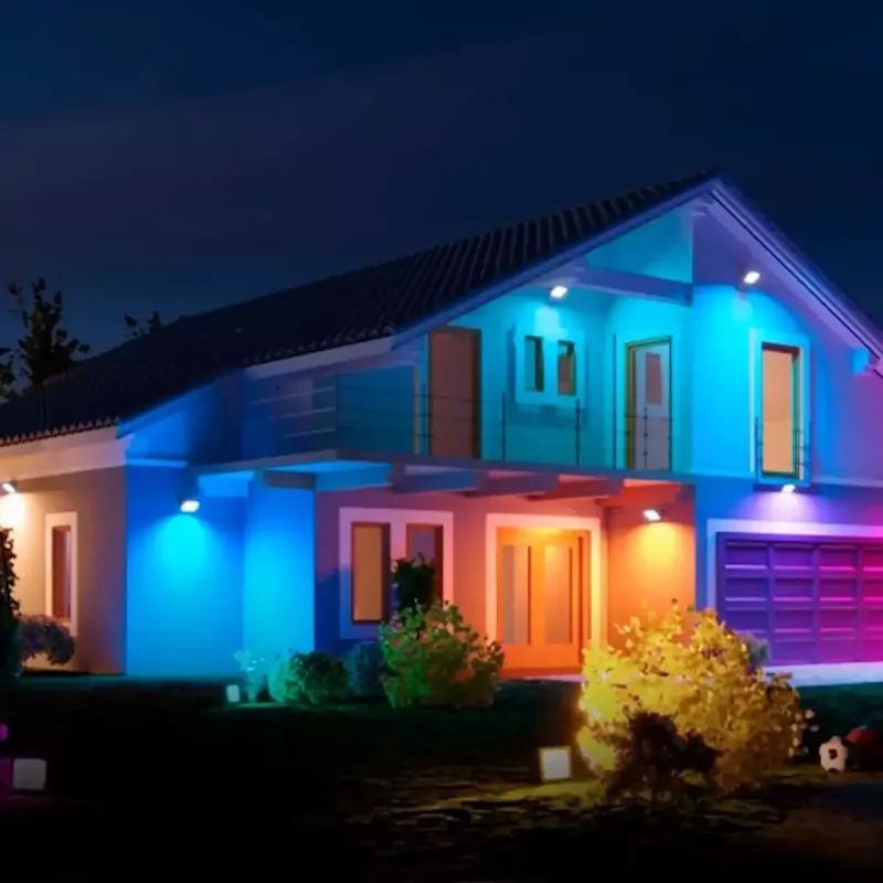 Lauko LED prožektorius OLLO VS121C-20W-RGB 20W 1900lm RGB