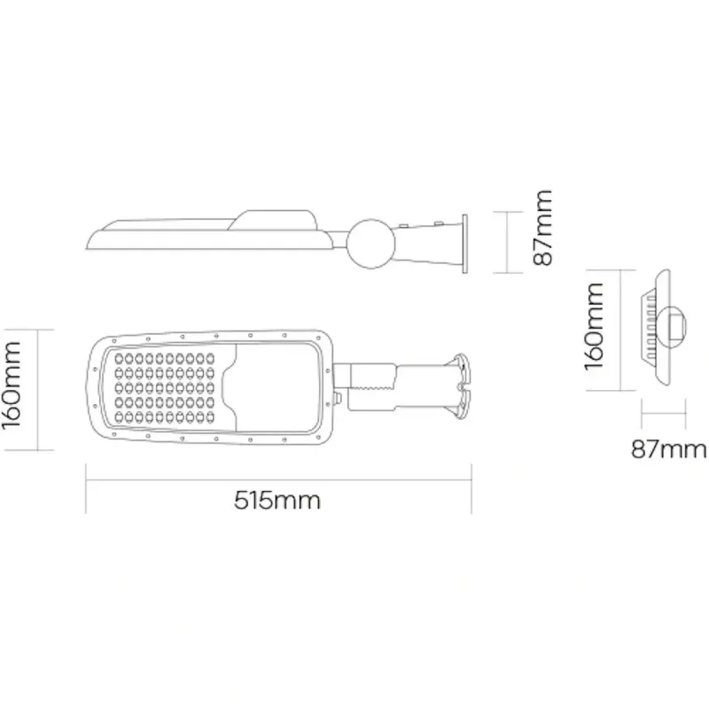 LED lemputė OLLO VS702 — galios sąnaudos 60 W, šviesos srautas 8400 lm