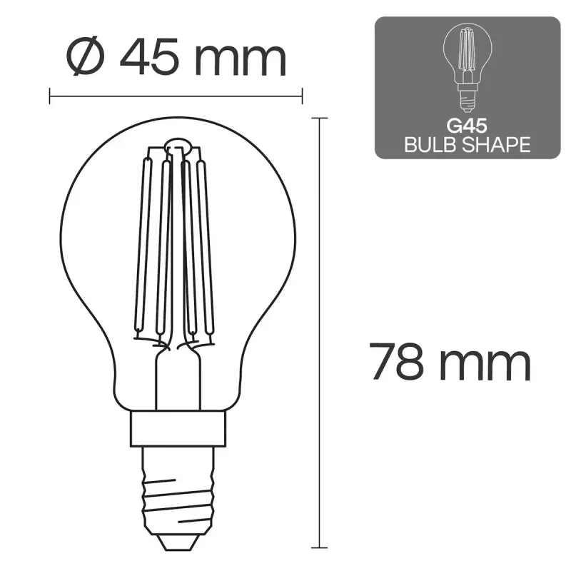 LED lemputė VISIONAL VS-B-2, 4 W, 520 lm, šiltai/šaltai baltos spalvos parinktys