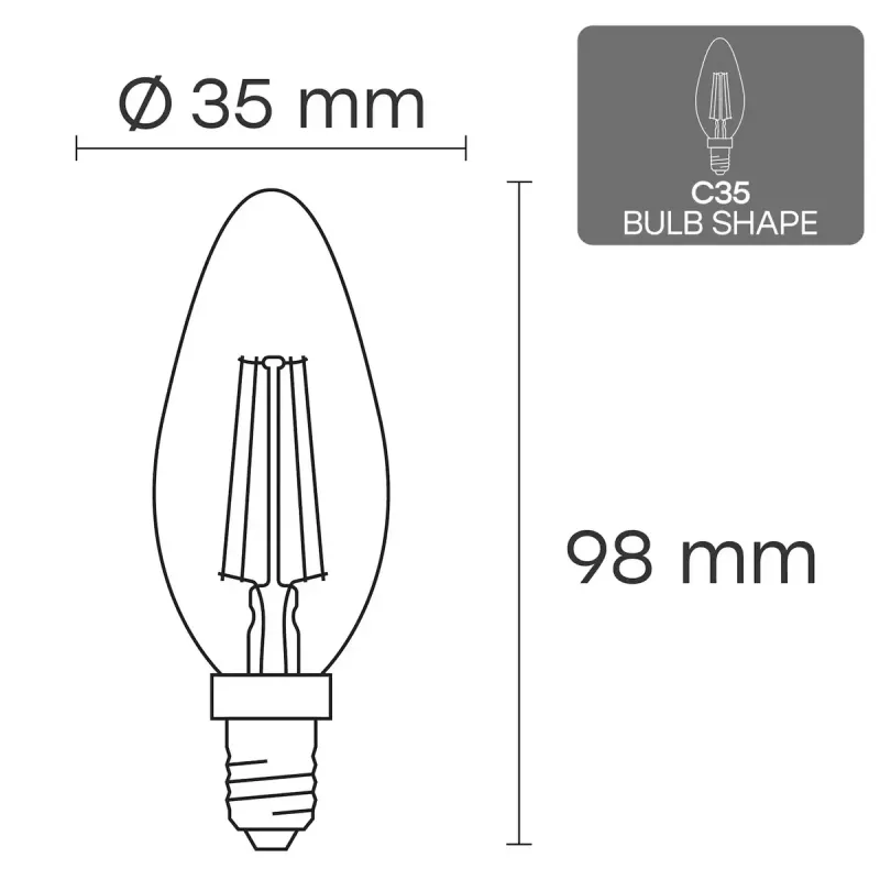 LED lemputė VISIONAL VS-B-6, 6 W galia, 840 lm šviesos srautas