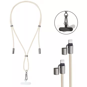 USB laidas Intenso Handykette 1,65 m USB-C smėlio spalvos