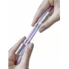 Intenso USB-C įkrovimo dirželis telefono kaklo kabelis 60W greitas įkrovimas reguliuojamo ilgio 1,65 m nailonas violetinis