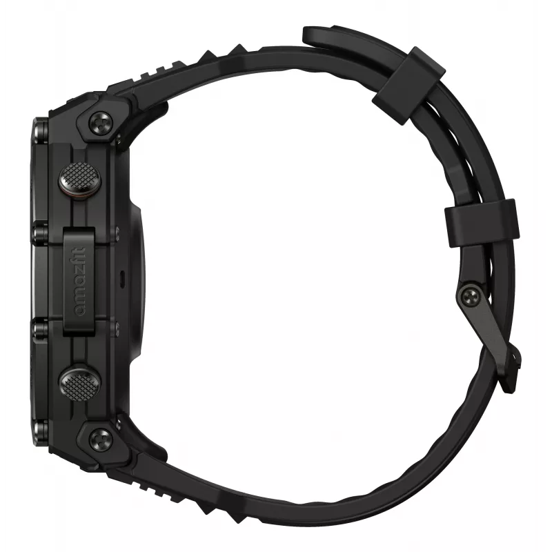 Amazfit T-Rex 3 Pro 3.81 cm (1.5 colio) AMOLED 48 mm skaitmeninis 480 x 480 pikselių jutiklinis ekranas juodas Wi-Fi GPS (palydovinis)