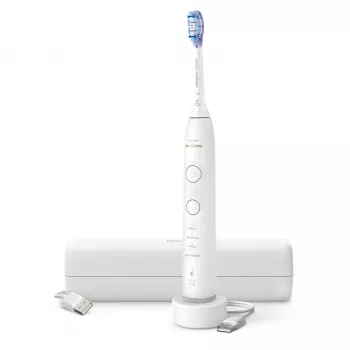 Sonicare elektrinis dantų šepetėlis Philips Series 7100 HX7420/01 — 62 000 judesių/min., 4 režimai, slėgio jutiklis, Bluetooth, įkraunamas (baltas)