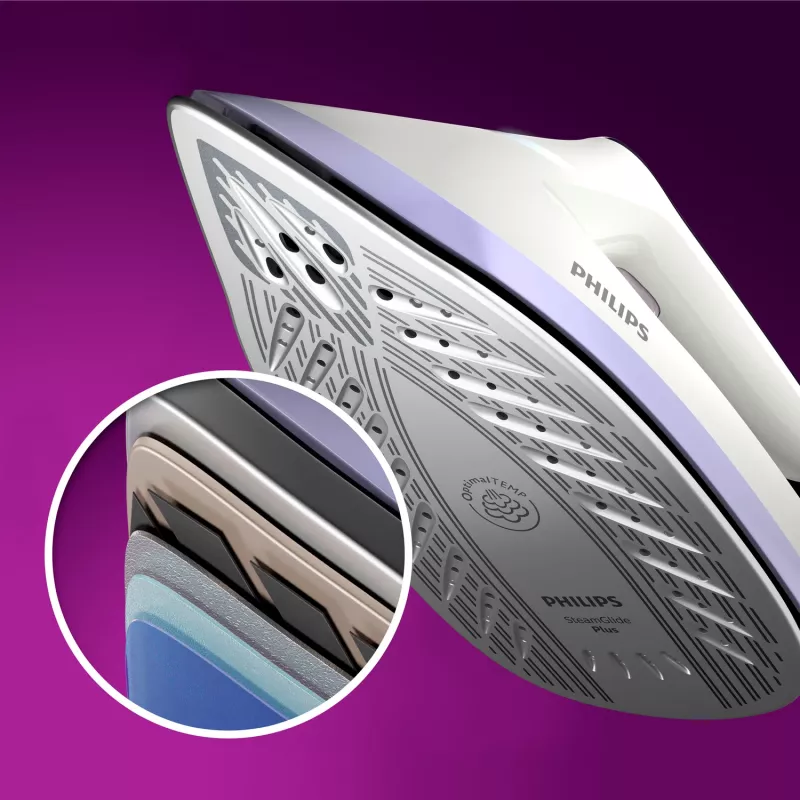 Garo lyginimo stotelė Philips PSG6024/30 — 2400 W, 500 g/min garo srautas, 1,8 L bakelis, SteamGlide Plus padas