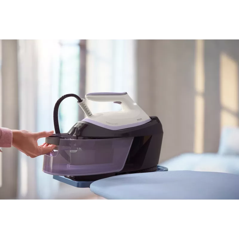 Garo lyginimo stotelė Philips PSG6024/30 — 2400 W, 500 g/min garo srautas, 1,8 L bakelis, SteamGlide Plus padas