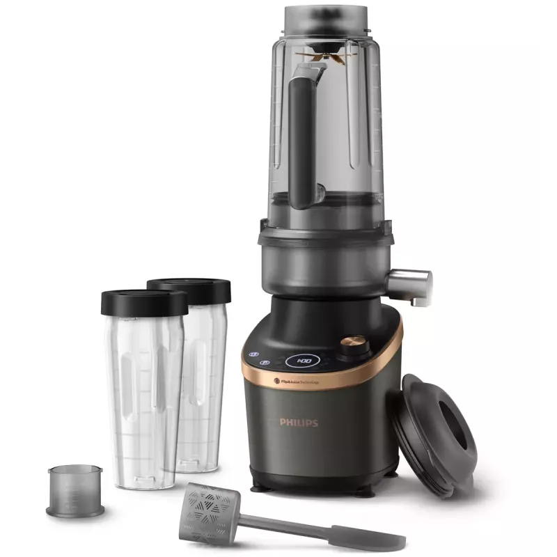 Virtuvinis blenderis Philips Flip&Juice™ HR3770/10 juodas varis