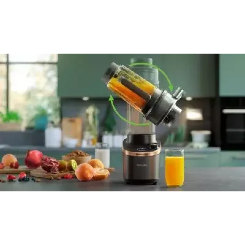 Virtuvinis blenderis Philips Flip&Juice™ HR3770/10 juodas varis