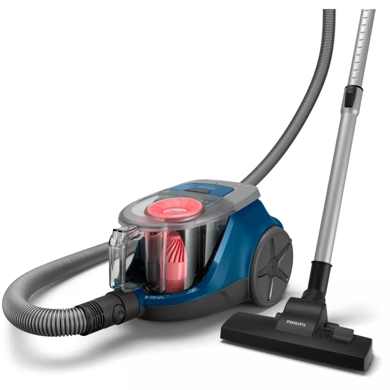 Cilindrinis dulkių siurblys Philips 2000 series XB2123/09 — 850 W, 1,3 L cikloninis, kilimams ir kietoms grindims