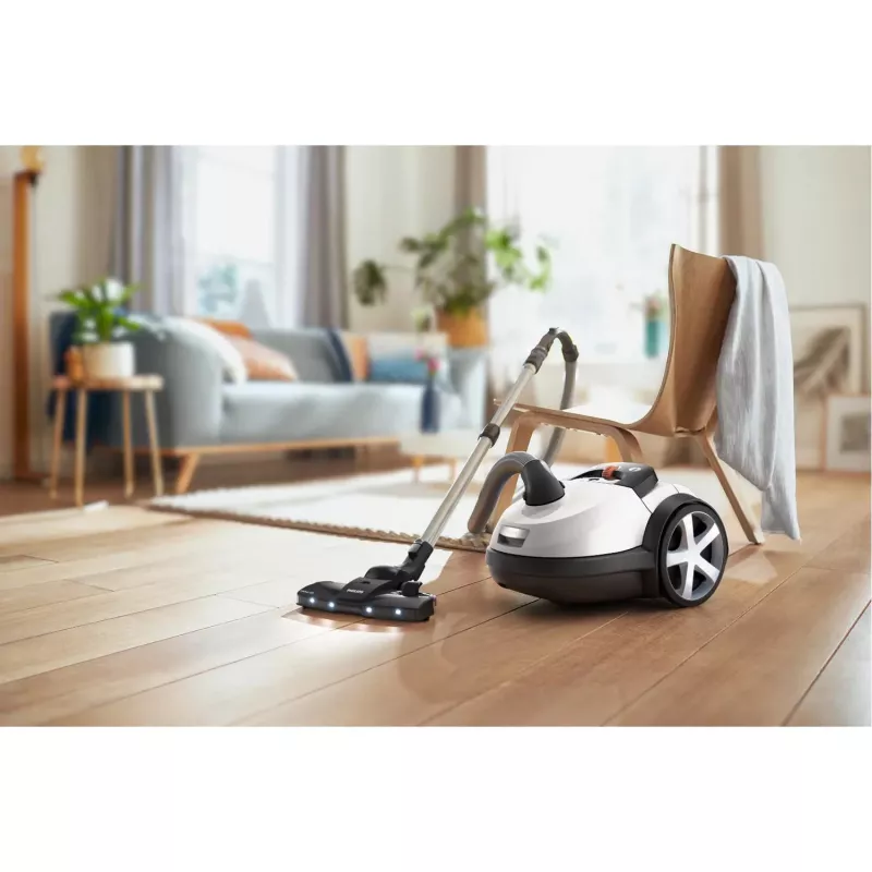 Cilindrinis dulkių siurblys Philips 8000 serija XD8142/12 — 900 W, 4 L maišas, HEPA, 12 m veikimo spindulys