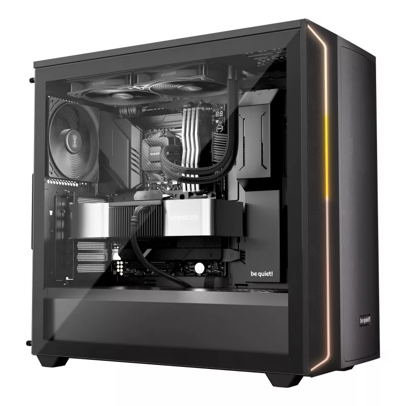 „be quiet! PURE LOOP 3“ daugiafunkcis skysčio aušintuvas — 140 mm ventiliatorius, juodas, palaiko LGA 1150/1151/1155/1200/1700 ir AM4/AM5