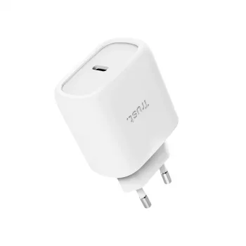 TRUST Maxo 45 W USB-C GaN įkroviklis, 45 W, USB-C išvestis, maks. 20 V, 2 m laidas, baltas