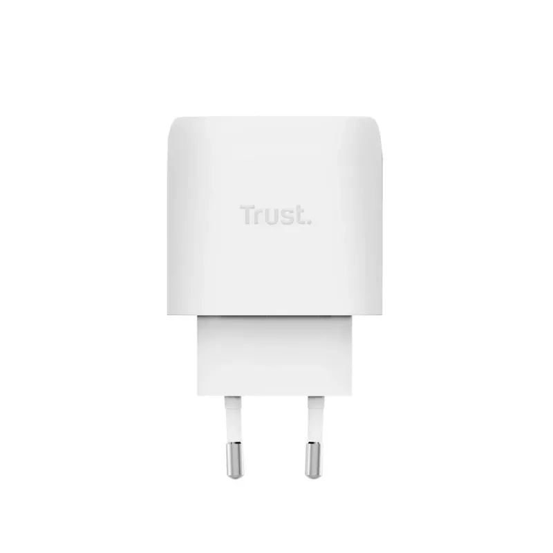 TRUST Maxo 45 W USB-C GaN įkroviklis, 45 W, USB-C išvestis, maks. 20 V, 2 m laidas, baltas