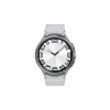 Išmanusis laikrodis Samsung Galaxy Watch6 Classic — 47 mm nerūdijančio plieno korpusas, 4G, Bluetooth, 425 mAh, pilkas dirželis