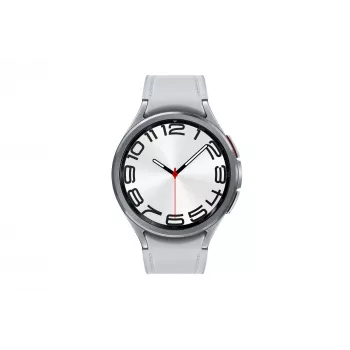 Išmanusis laikrodis Samsung Galaxy Watch6 Classic — 47 mm nerūdijančio plieno korpusas, 4G, Bluetooth, 425 mAh, pilkas dirželis