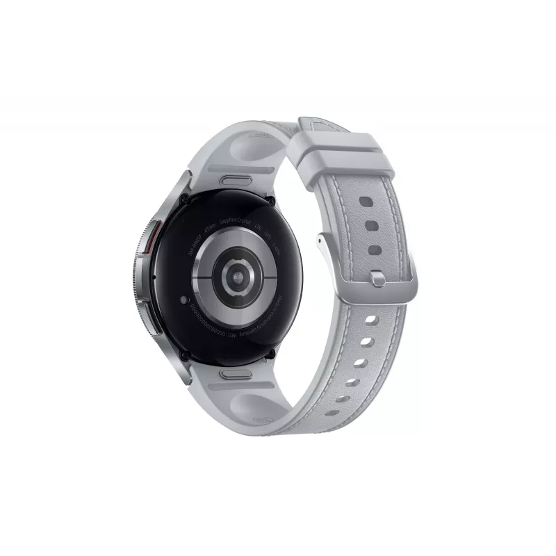 Išmanusis laikrodis Samsung Galaxy Watch6 Classic — 47 mm nerūdijančio plieno korpusas, 4G, Bluetooth, 425 mAh, pilkas dirželis