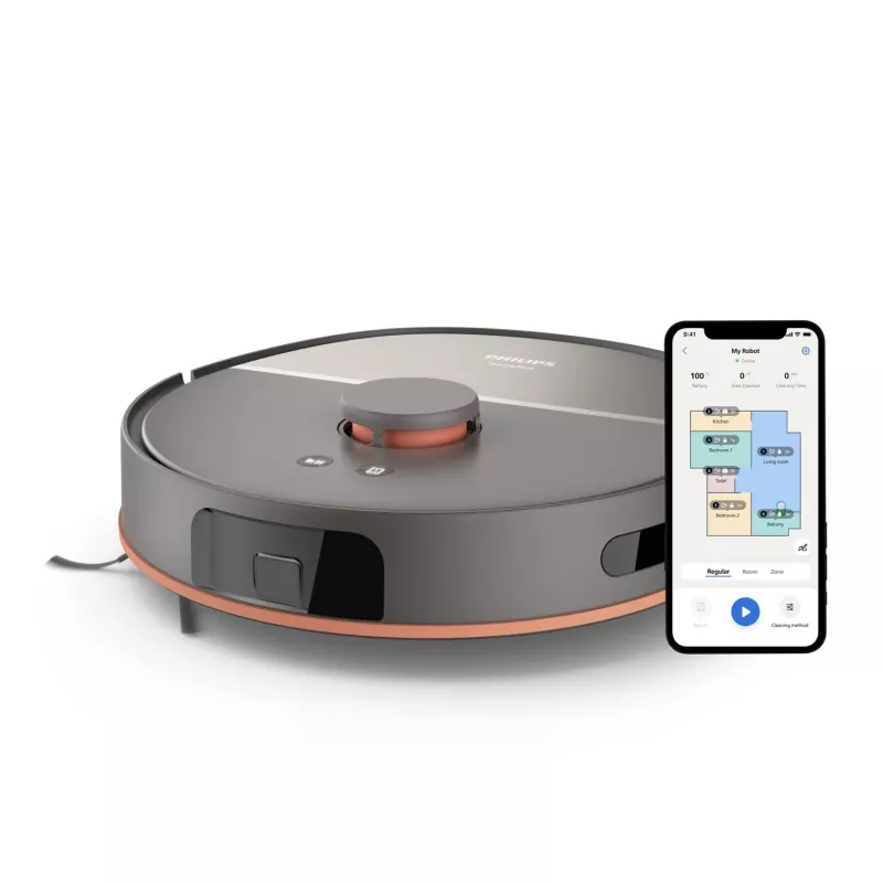 Robot dulkių siurblys Philips XU5000/10 — 0,26 L dulkių maišelis, Li‑Jon 4800 mAh, 200 min veikimo laikas