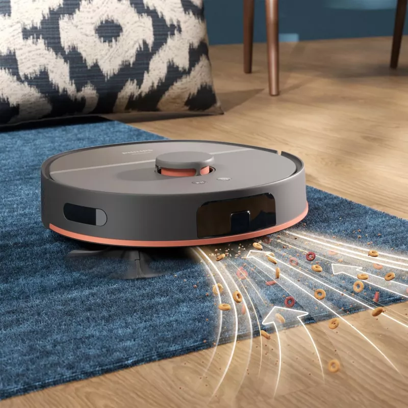 Robot dulkių siurblys Philips XU5000/10 — 0,26 L dulkių maišelis, Li‑Jon 4800 mAh, 200 min veikimo laikas