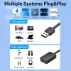 Vention 2 prievadų USB išorinė garso plokštė 0,15 m juoda 2.1 kanalai 16 bitų