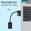 Vention 2 prievadų USB išorinė garso plokštė 0,15 m juoda 2.1 kanalai 16 bitų