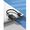 Vention 2 prievadų USB išorinė garso plokštė 0,15 m juoda 2.1 kanalai 16 bitų