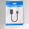 Vention 2 prievadų USB išorinė garso plokštė 0,15 m juoda 2.1 kanalai 16 bitų