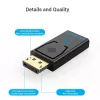 Vention DisplayPort kištukas į HDMI lizdą adapteris juodas DP HDMI paauksuotas
