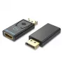Vention DisplayPort kištukas į HDMI lizdą adapteris juodas DP HDMI paauksuotas