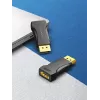 DisplayPort prie HDMI adapteris Vention HBOB0, DisplayPort kištukas prie HDMI lizdo, juodas, paauksuoti kontaktai