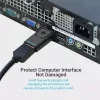 DisplayPort į HDMI adapteris Vention HBKB0 — DP kištukas į HDMI lizdą, juodas, paauksuotais kontaktais