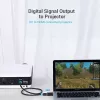 DisplayPort į HDMI adapteris Vention HBKB0 — DP kištukas į HDMI lizdą, juodas, paauksuotais kontaktais