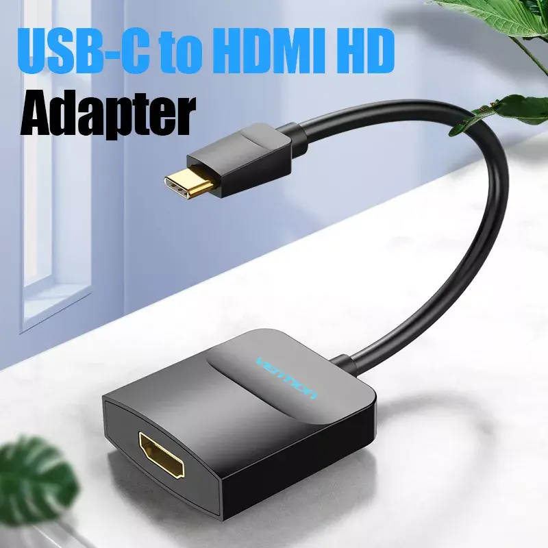 Vention USB Type-C į HDMI adapteris TDCBB, 0,15 m, 3840×2160, juoda, ABS