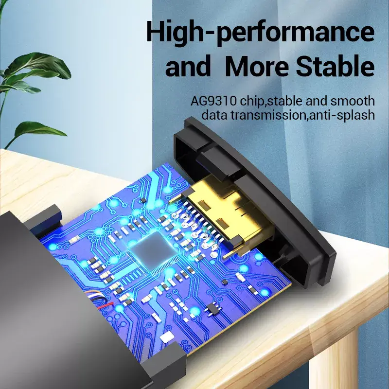 Vention USB Type-C į HDMI adapteris TDCBB, 0,15 m, 3840×2160, juoda, ABS
