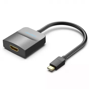 Vention USB Type-C į HDMI adapteris TDCBB, 0,15 m, 3840×2160, juoda, ABS
