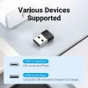 USB adapteris Vention CDWB0 USB 2.0 USB-A (vyriškas) į USB-C (moteriškas) juodas PVC