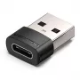 USB adapteris Vention CDWB0 USB 2.0 USB-A (vyriškas) į USB-C (moteriškas) juodas PVC