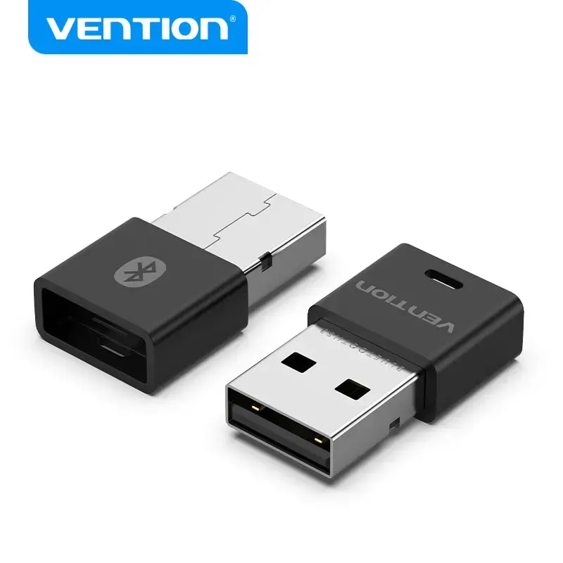USB Bluetooth tinklo adapteris Vention NAHB0 — belaidis USB pagrindinis įrenginys, Bluetooth sąsaja, juodas