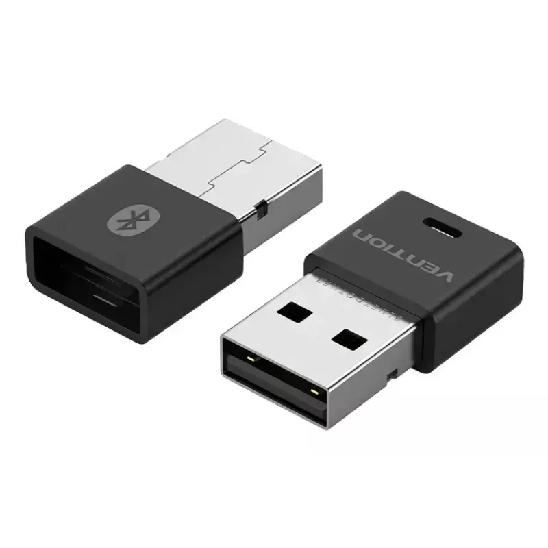 USB Bluetooth tinklo adapteris Vention NAHB0 — belaidis USB pagrindinis įrenginys, Bluetooth sąsaja, juodas