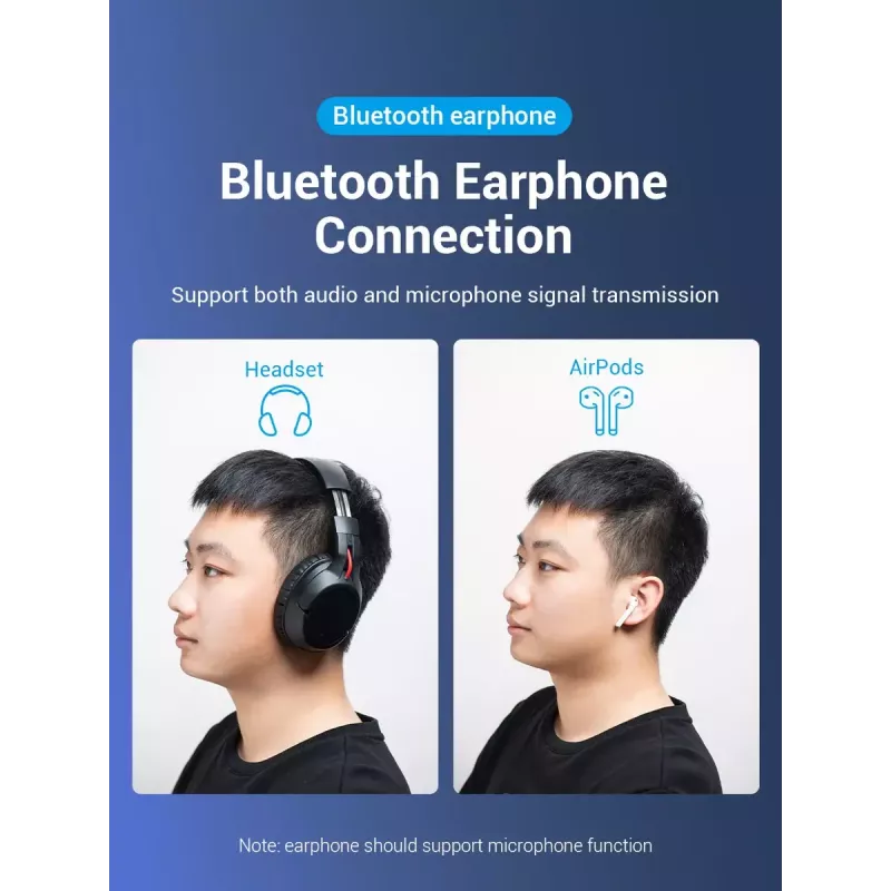 USB Bluetooth 5.0 Adapter Vention CDSB0 Juodas