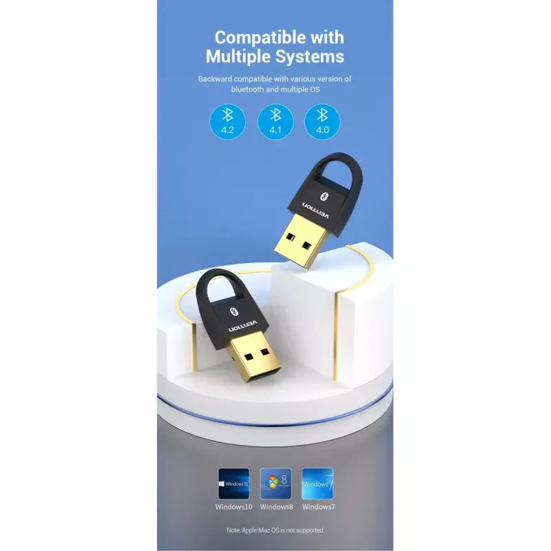 USB Bluetooth 5.0 adapteris Vention CDSW0 laidinis ryšys