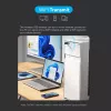 Vention USB Wi-Fi dviejų juostų adapteris 2.4G/5G juodas belaidis USB 433 Mbit/s