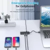 USB 2.0 šakotuvas Vention 3 prievadų su 100M Ethernet adapteriu, USB 2.0 pagrindinis įrenginys, 4 prievadai, juodas