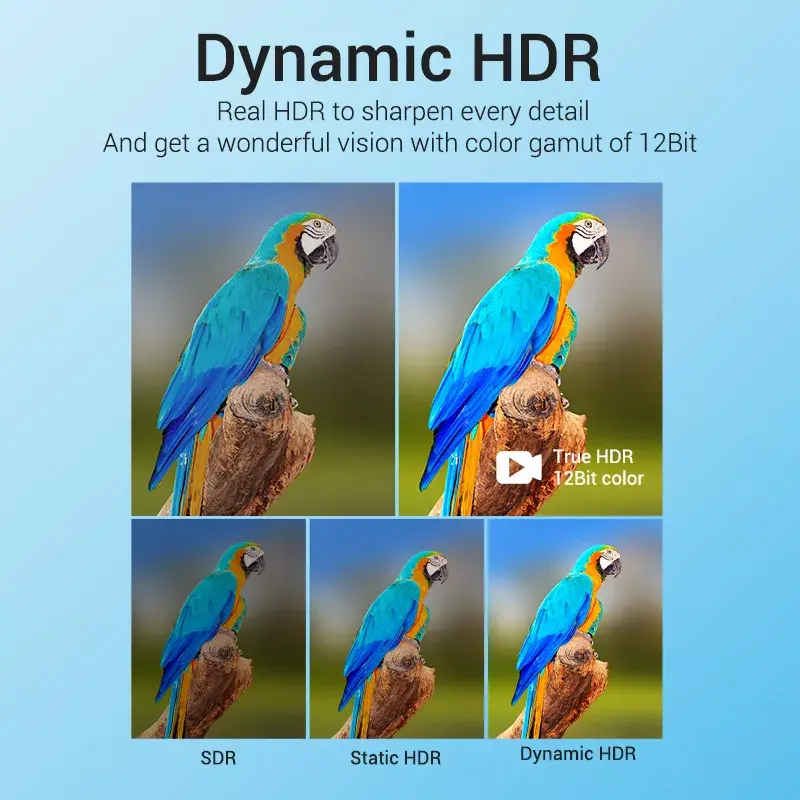 Vention 8K HDMI laidas 2M juodas 48 Gbit/s HDMI 2.1