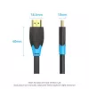 HDMI laidas Vention 2 m, HDMI 2.0, 18 Gbit/s, 4K@60Hz, HDR, ARC, Ethernet, juodas