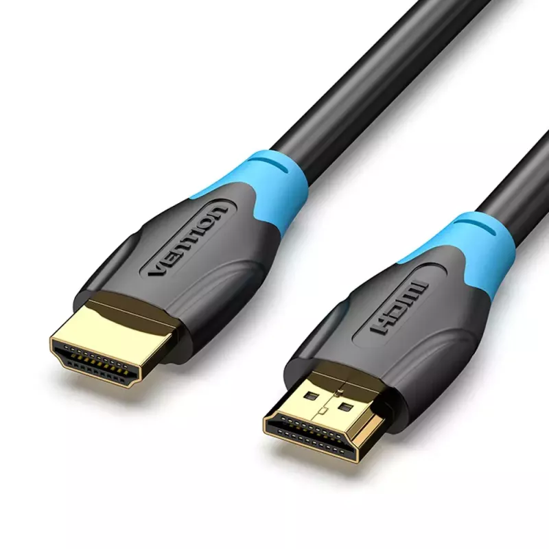 HDMI laidas Vention 2 m, HDMI 2.0, 18 Gbit/s, 4K@60Hz, HDR, ARC, Ethernet, juodas