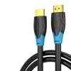 HDMI laidas Vention 2 m, HDMI 2.0, 18 Gbit/s, 4K@60Hz, HDR, ARC, Ethernet, juodas